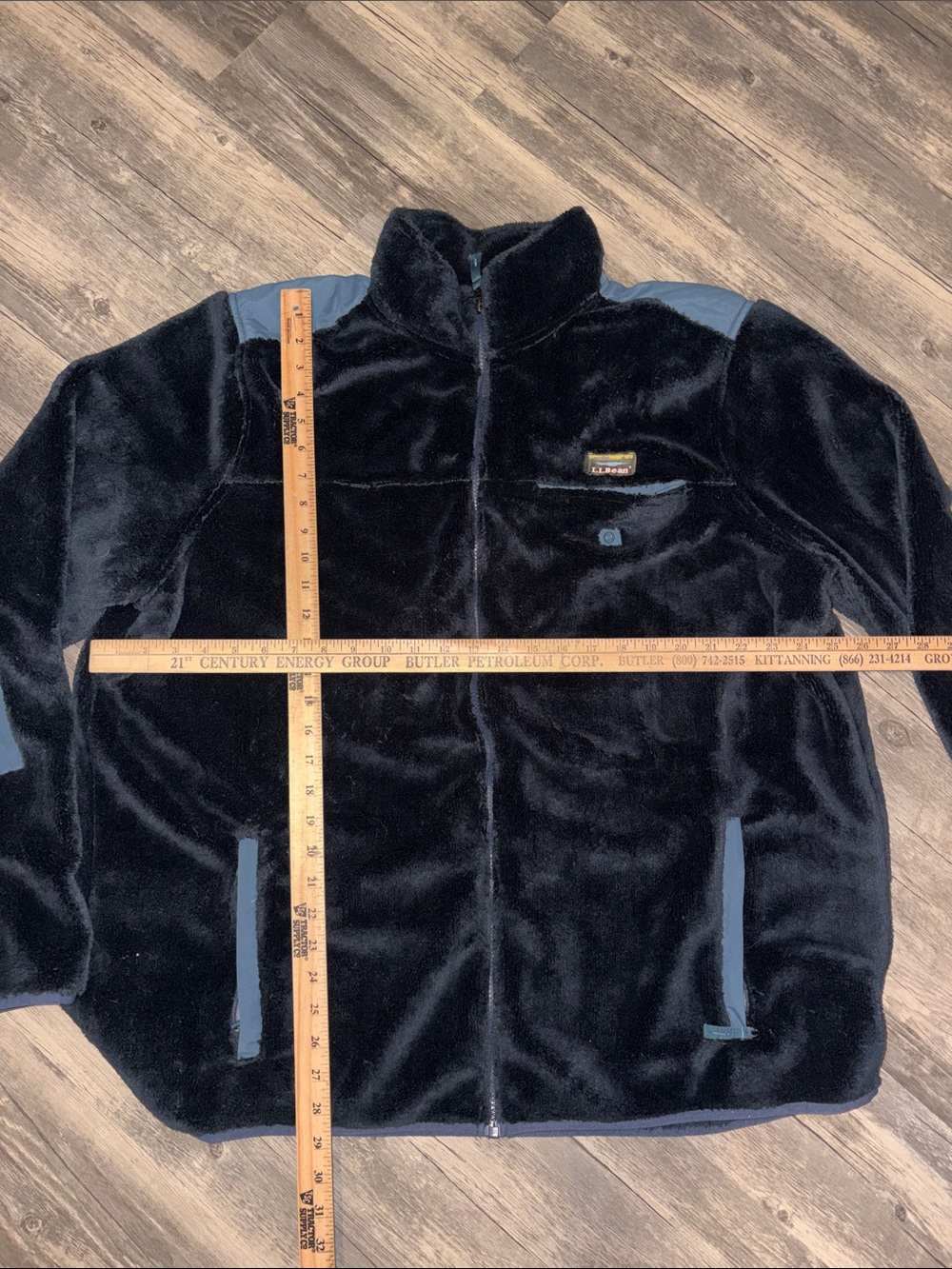 L.L. Bean Furry Polyster Multicolor Fleece Mens XXL tall - Picture 5 of 6